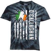 O'Callaghan Last Name Irish Pride Flag USA St Patrick's Day Kids Tie-Dye T-Shirt