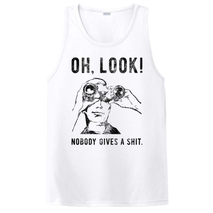 Oh Look Nobody Gives Funny Sarcastic Mocking Novelty Graphic PosiCharge Competitor Tank