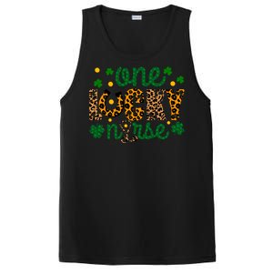 One Lucky Nurse Funny St Patricks Day Irish Nurses Shamrock Cute Gift PosiCharge Competitor Tank