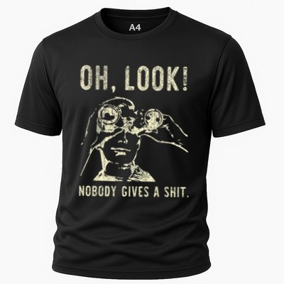Oh Look Nobody Gives A Shit Sarcastic Retro Performance Shirt