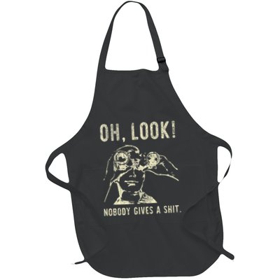 Oh Look Nobody Gives A Shit Sarcastic Retro Apron