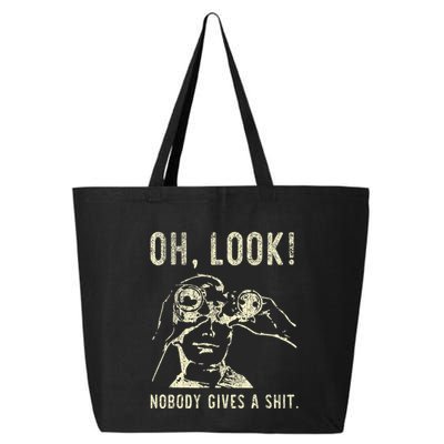Oh Look Nobody Gives A Shit Sarcastic Retro 25L Jumbo Tote