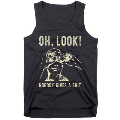 Oh Look Nobody Gives A Shit Sarcastic Retro Tank Top