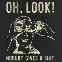 Oh Look Nobody Gives A Shit Sarcastic Retro Microfiber Hand Towel