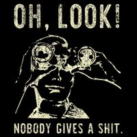 Oh Look Nobody Gives A Shit Sarcastic Retro Zip Tote Bag