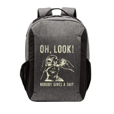 Oh Look Nobody Gives A Shit Sarcastic Retro Vector Backpack