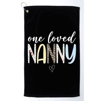 One Loved Nanny Cute Gift Golf Towel