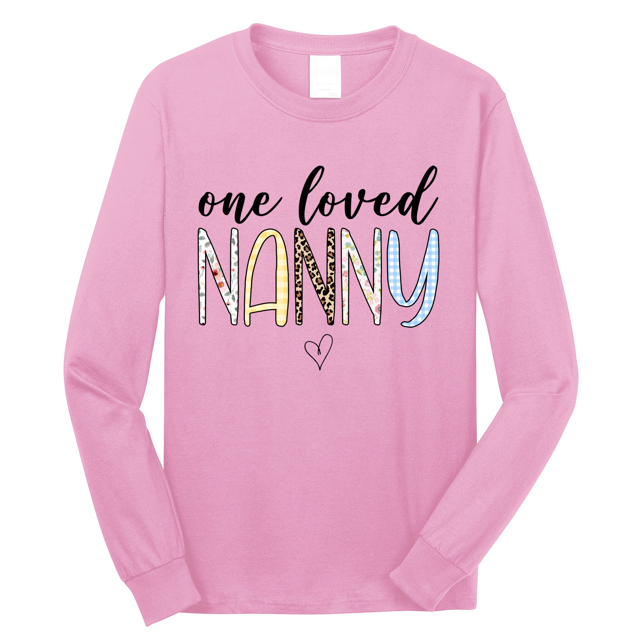 One Loved Nanny Cute Gift Long Sleeve Shirt