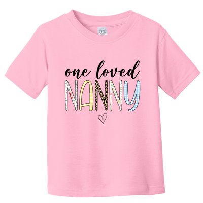 One Loved Nanny Cute Gift Toddler T-Shirt
