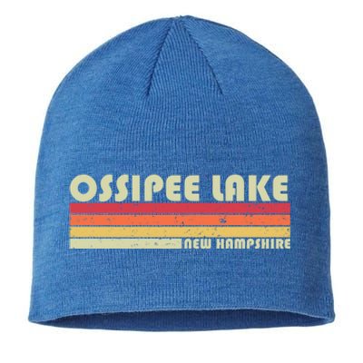 Ossipee Lake New Hampshire Funny Fishing Camping Summer Gift Funny Gift Sustainable Beanie