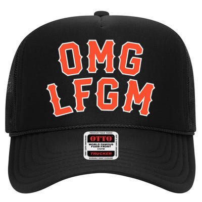 Omg Lfgm New York High Crown Mesh Back Trucker Hat