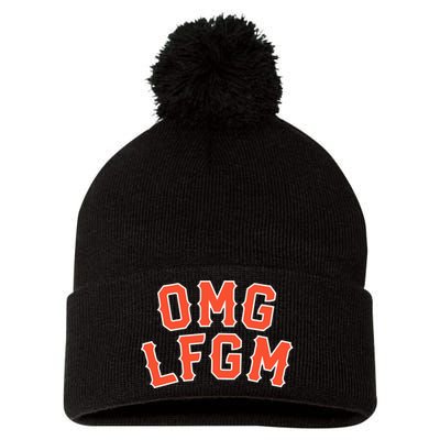 Omg Lfgm New York Pom Pom 12in Knit Beanie