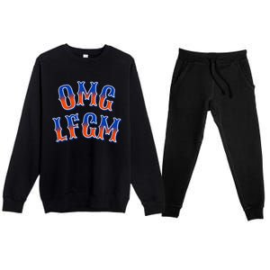 Omg Lfgm New York Premium Crewneck Sweatsuit Set