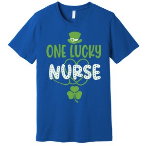 One Lucky Nurse Cute St Patrick’s Day Appreciation Nurses Gift Premium T-Shirt