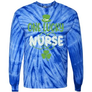 One Lucky Nurse Cute St Patrick’s Day Appreciation Nurses Gift Tie-Dye Long Sleeve Shirt