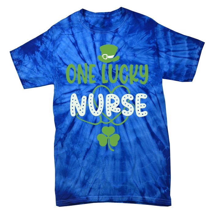 One Lucky Nurse Cute St Patrick’s Day Appreciation Nurses Gift Tie-Dye T-Shirt