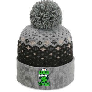 One Lucky Nurse Design St Patricks Nurse Gift The Baniff Cuffed Pom Beanie