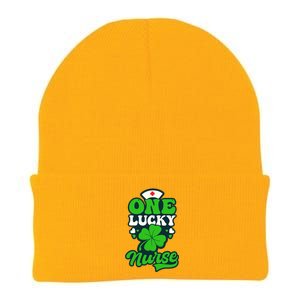 One Lucky Nurse Design St Patricks Nurse Gift Knit Cap Winter Beanie