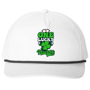 One Lucky Nurse Design St Patricks Nurse Gift Snapback Five-Panel Rope Hat