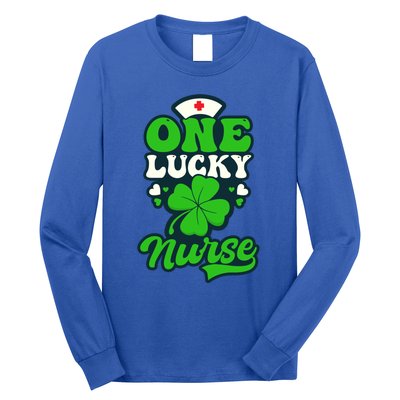 One Lucky Nurse Design St Patricks Nurse Gift Long Sleeve Shirt