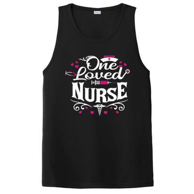 One Loved Nurse Valentines Day Gift PosiCharge Competitor Tank