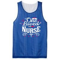 One Loved Nurse Valentines Day Gift Mesh Reversible Basketball Jersey Tank