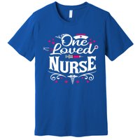 One Loved Nurse Valentines Day Gift Premium T-Shirt