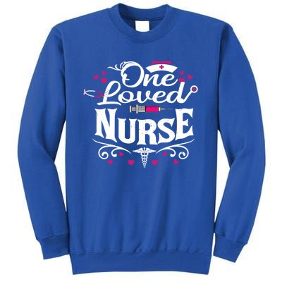 One Loved Nurse Valentines Day Gift Tall Sweatshirt