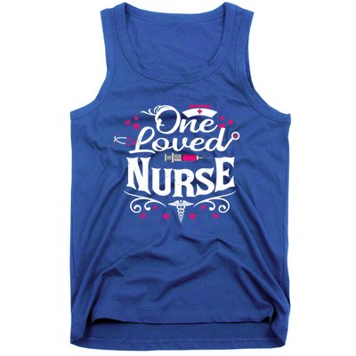 One Loved Nurse Valentines Day Gift Tank Top