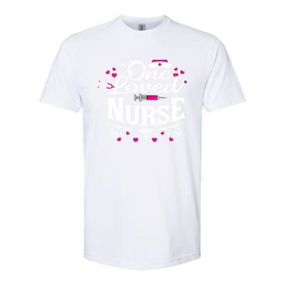 One Loved Nurse Valentines Day Gift Softstyle CVC T-Shirt