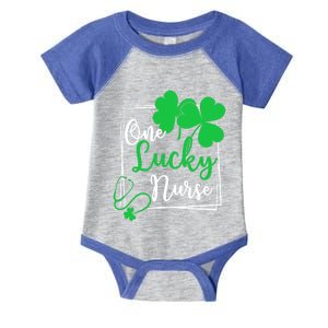 One Lucky Nurse Gift Cool Gift Happy St Patrick's Day Nurse Gift Infant Baby Jersey Bodysuit