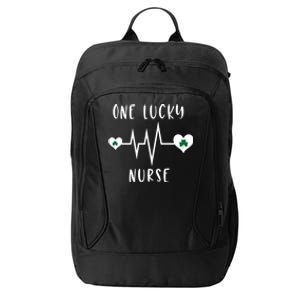 One Lucky Nurse St Patrick's Day Nursing Nurse Cute Gift City Backpack