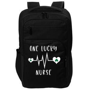 One Lucky Nurse St Patrick's Day Nursing Nurse Cute Gift Impact Tech Backpack