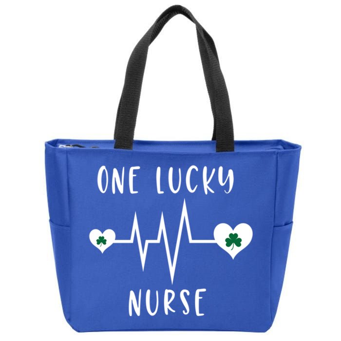 One Lucky Nurse St Patrick's Day Nursing Nurse Cute Gift Zip Tote Bag