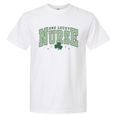 One Lucky Nurse St Patricks Day Garment-Dyed Heavyweight T-Shirt