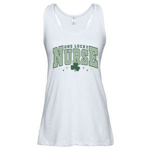 One Lucky Nurse St Patricks Day Ladies Essential Flowy Tank