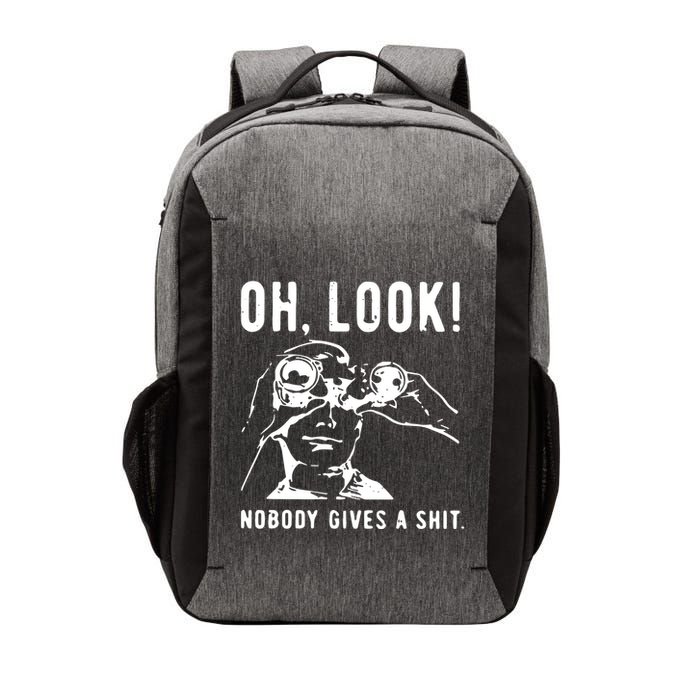 Oh Look Nobody Gives A Shit Offensive Men Nobody Cares Mocking Novelty Vector Backpack