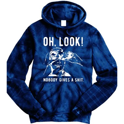 Oh Look Nobody Gives A Shit Offensive Men Nobody Cares Mocking Novelty Tie Dye Hoodie