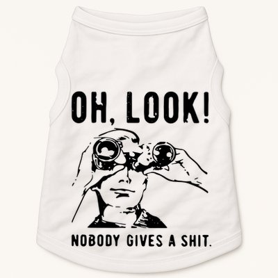 Oh Look Nobody Gives A Shit Offensive Men Nobody Cares Mocking Novelty Doggie Tank