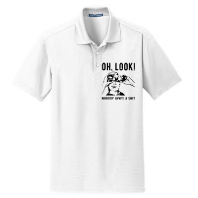 Oh Look Nobody Gives A Shit Offensive Men Nobody Cares Mocking Novelty Dry Zone Grid Polo