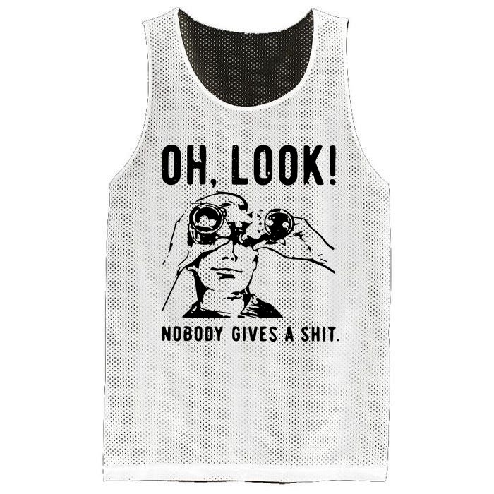 Oh Look Nobody Gives A Shit Offensive Men Nobody Cares Mocking Novelty Mesh Reversible Basketball Jersey Tank