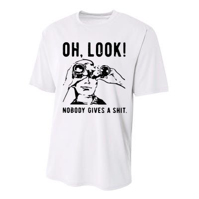 Oh Look Nobody Gives A Shit Offensive Men Nobody Cares Mocking Novelty Performance Sprint T-Shirt