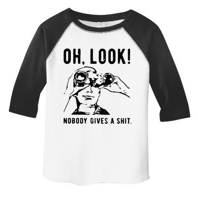 Oh Look Nobody Gives A Shit Offensive Men Nobody Cares Mocking Novelty Toddler Fine Jersey T-Shirt