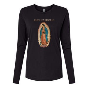 Our Lady Of Guadalupe Roman Catholic Gift Womens Cotton Relaxed Long Sleeve T-Shirt