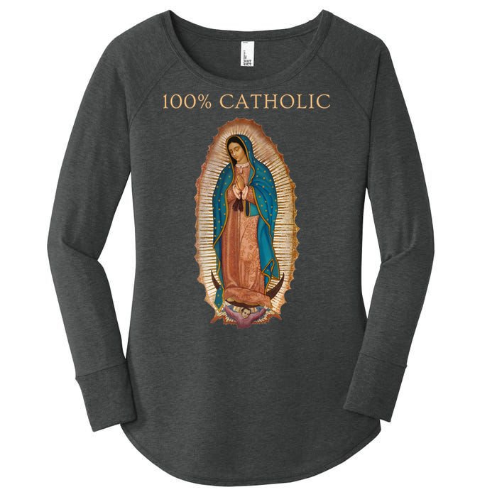 Our Lady Of Guadalupe Roman Catholic Gift Women's Perfect Tri Tunic Long Sleeve Shirt