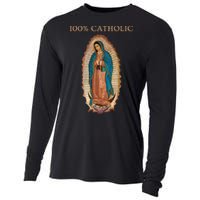 Our Lady Of Guadalupe Roman Catholic Gift Cooling Performance Long Sleeve Crew