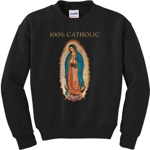 Our Lady Of Guadalupe Roman Catholic Gift Kids Sweatshirt