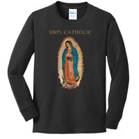 Our Lady Of Guadalupe Roman Catholic Gift Kids Long Sleeve Shirt