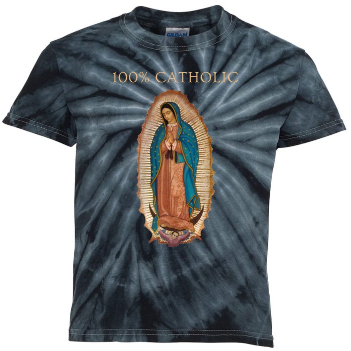 Our Lady Of Guadalupe Roman Catholic Gift Kids Tie-Dye T-Shirt