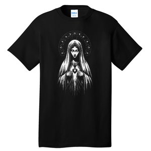 Our Lady Of Fatima Mother Mary Saint Mary Powerful Symbol Tall T-Shirt